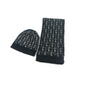 Mens Unisexe Hiver Écharpe Chaud Beanie Set Câble Écharpe Tricotée (SK807S)